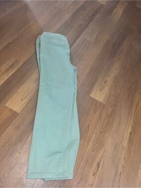 DG2 by Diane Gilman sage Green slim fit jeans
